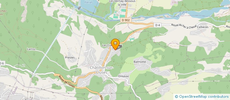 localisation de l'entreprise MONSIEUR BRUNO PEZET  CHATILLON-SUR-CLUSES