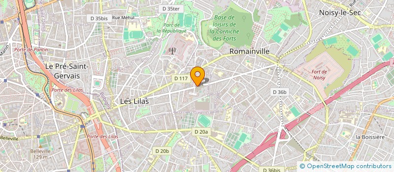 localisation de l'entreprise MONSIEUR BRUNO PHILIPPE à LES LILAS