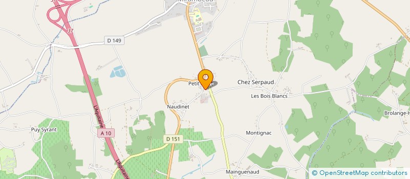 localisation de l'entreprise MONSIEUR BRUNO PHILIPPON  MIRAMBEAU