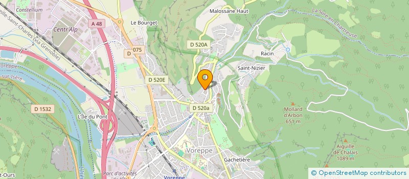 localisation de l'entreprise MONSIEUR BRUNO PIACENZA  VOREPPE