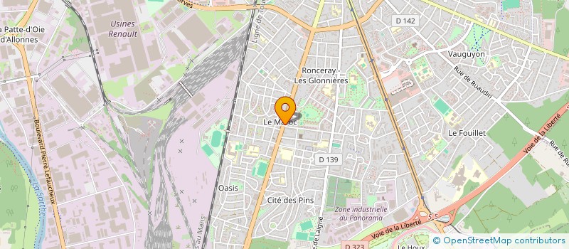 localisation de l'entreprise MONSIEUR BRUNO PICHARD  LE MANS