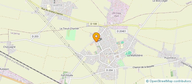 localisation de l'entreprise MONSIEUR BRUNO PICHARD à LA JARRIE