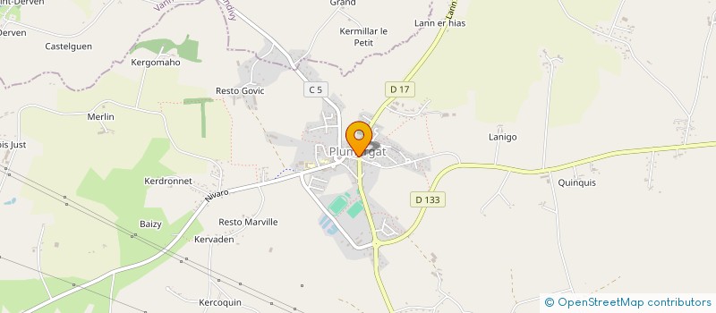 localisation de l'entreprise MONSIEUR BRUNO PICHARD  PLUMERGAT