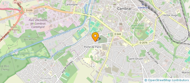 localisation de l'entreprise MONSIEUR BRUNO PIETROWSKI  CAMBRAI