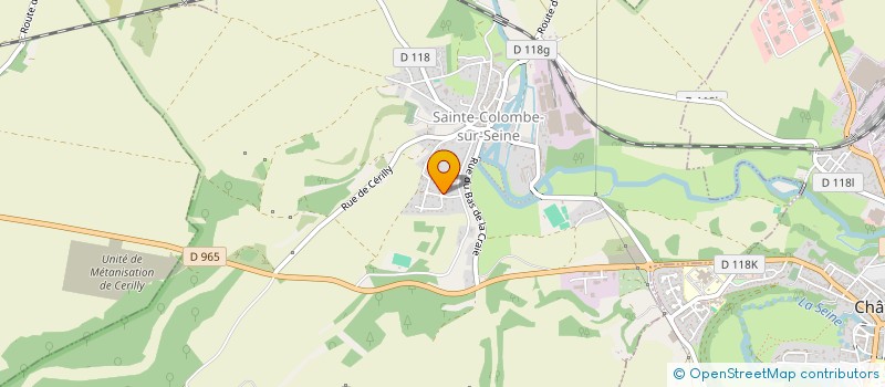 localisation de l'entreprise MONSIEUR BRUNO PIGNALET  SAINTE-COLOMBE-SUR-SEINE