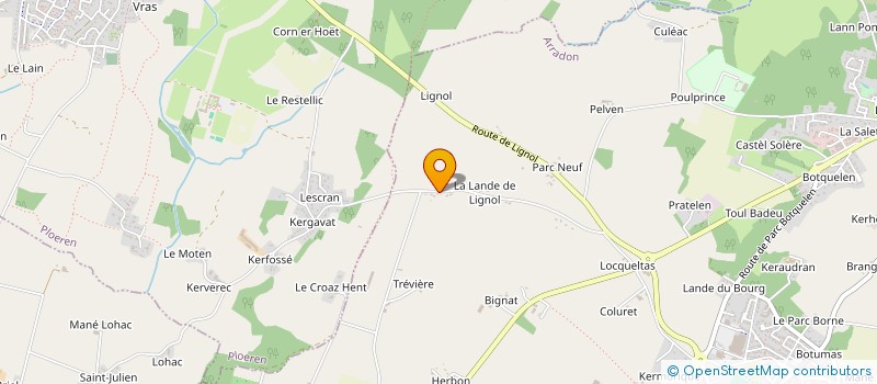 localisation de l'entreprise MONSIEUR BRUNO PILORGET à ARRADON