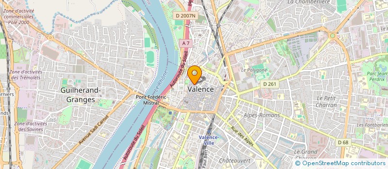 localisation de l'entreprise MONSIEUR BRUNO PINET à VALENCE