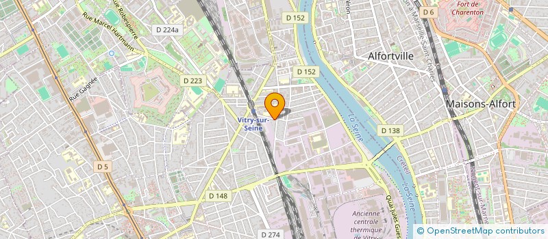 localisation de l'entreprise MONSIEUR BRUNO PINTUREAU à VITRY SUR SEINE