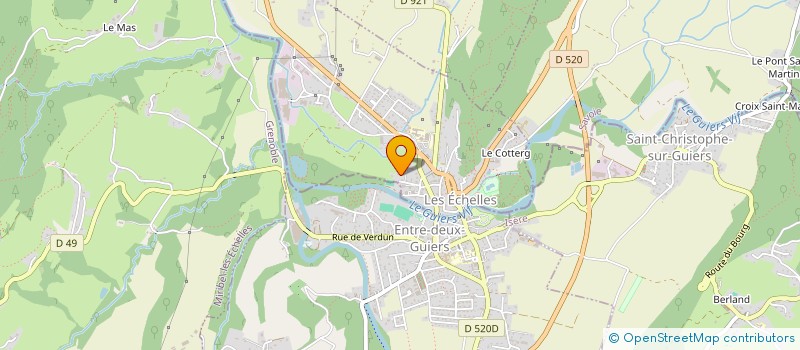 localisation de l'entreprise MONSIEUR BRUNO PIOZ  LES ECHELLES