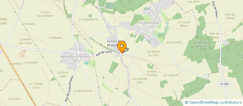 localisation de l'entreprise MONSIEUR BRUNO PIVETTA  VIGNEMONT