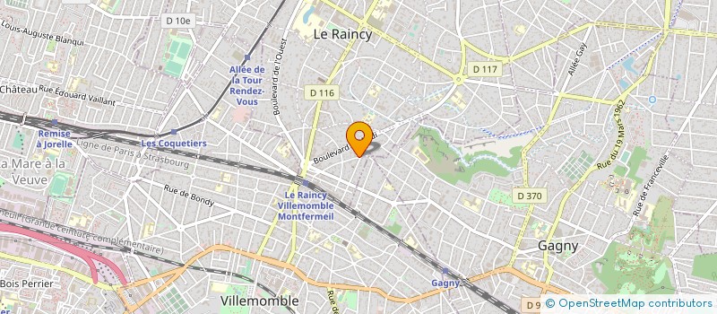 localisation de l'entreprise MONSIEUR BRUNO PLAISANCE  LE RAINCY