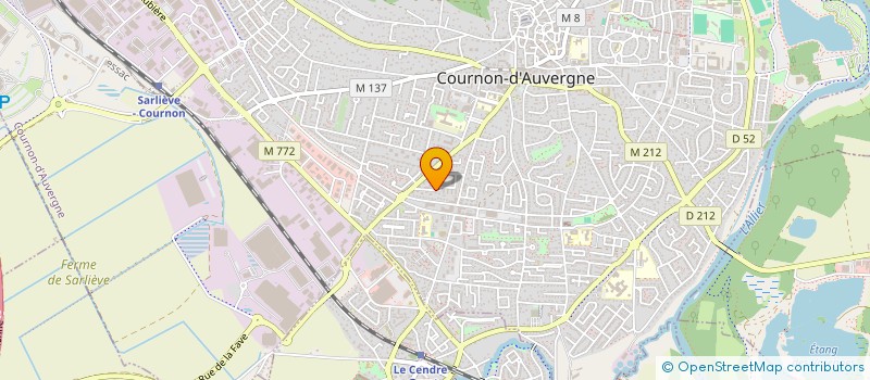 localisation de l'entreprise MONSIEUR BRUNO PLANADE  COURNON-D'AUVERGNE