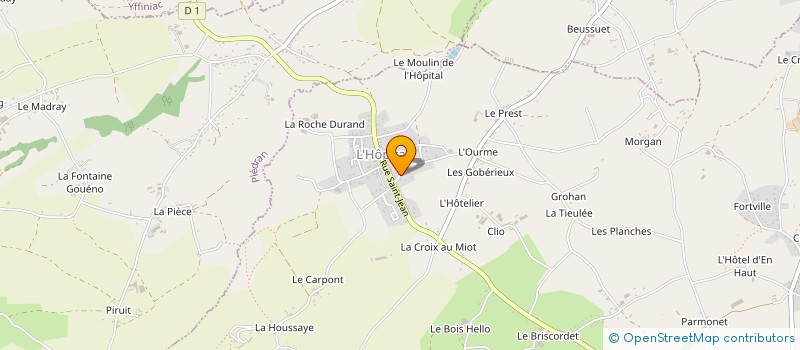 localisation de l'entreprise MONSIEUR BRUNO PLANCHENAULT  YFFINIAC