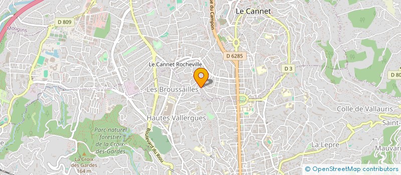 localisation de l'entreprise MONSIEUR BRUNO PLESSE à LE CANNET