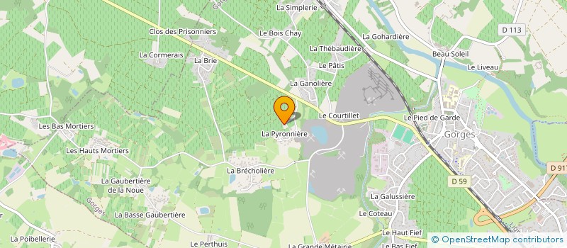 localisation de l'entreprise MONSIEUR BRUNO POILANE  GORGES