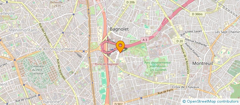 localisation de l'entreprise MONSIEUR BRUNO POIRIER à BAGNOLET