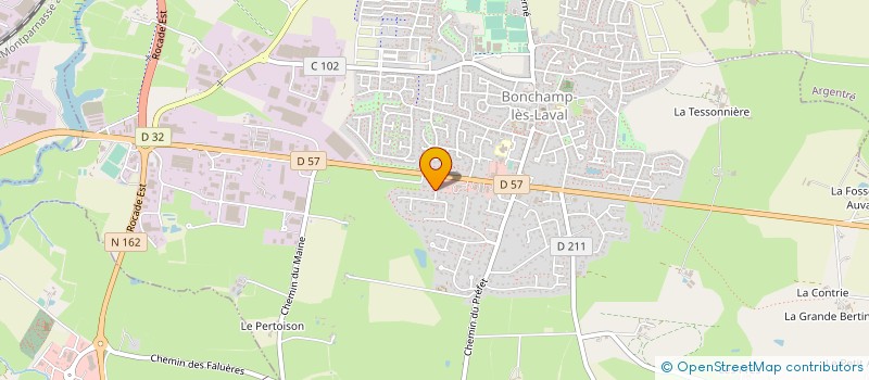 localisation de l'entreprise MONSIEUR BRUNO POIRIER  BONCHAMP-LES-LAVAL