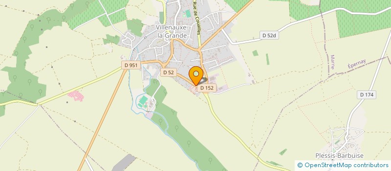 localisation de l'entreprise MONSIEUR BRUNO POITRINAL à VILLENAUXE-LA-GRANDE