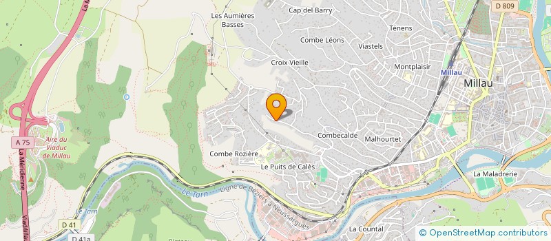 localisation de l'entreprise MONSIEUR BRUNO POMAREDE  MILLAU