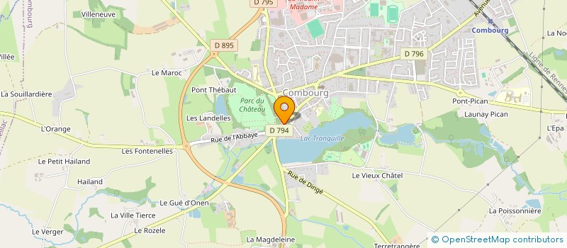 localisation de l'entreprise MONSIEUR BRUNO POREE  COMBOURG