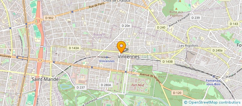 localisation de l'entreprise MONSIEUR BRUNO PORRET à VINCENNES