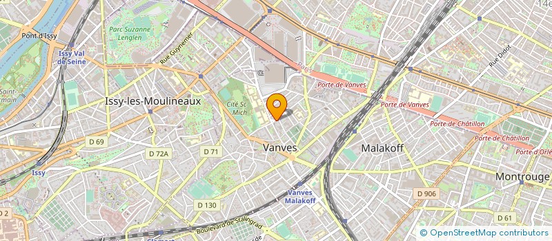 localisation de l'entreprise MONSIEUR BRUNO POTIER DE LA VARDE à VANVES