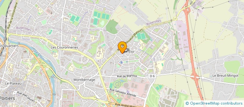 localisation de l'entreprise MONSIEUR BRUNO POUPARD  POITIERS