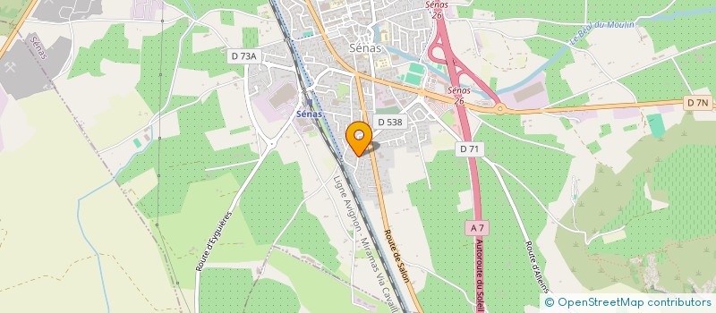 localisation de l'entreprise MONSIEUR BRUNO POURCEL à SENAS