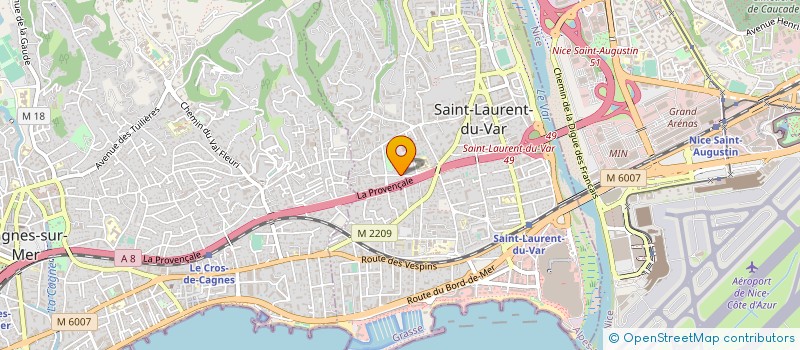 localisation de l'entreprise MONSIEUR BRUNO POURCIN  SAINT-LAURENT-DU-VAR