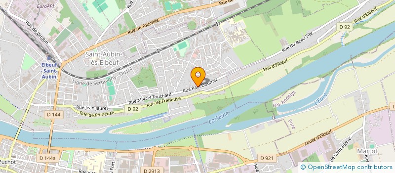 localisation de l'entreprise MONSIEUR BRUNO POUSSARD  SAINT-AUBIN-LES-ELBEUF