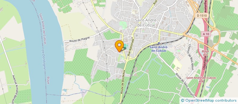 localisation de l'entreprise MONSIEUR BRUNO POUSSE  CUBZAC-LES-PONTS