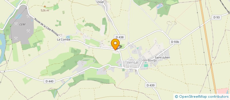 localisation de l'entreprise MONSIEUR BRUNO POUZADOUX  VENSAT