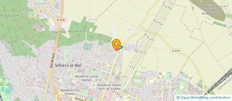 localisation de l'entreprise MONSIEUR BRUNO PRADIER  VILLIERS-LE-BEL