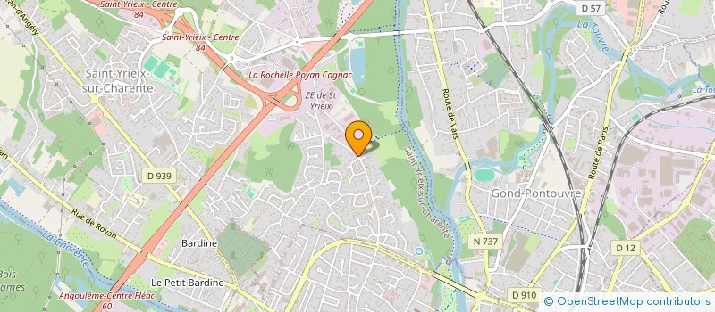 localisation de l'entreprise MONSIEUR BRUNO PRADIGNAC à SAINT-YRIEIX-SUR-CHARENTE
