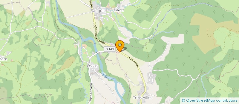 localisation de l'entreprise MONSIEUR BRUNO QUEHEILLE  TROIS-VILLES