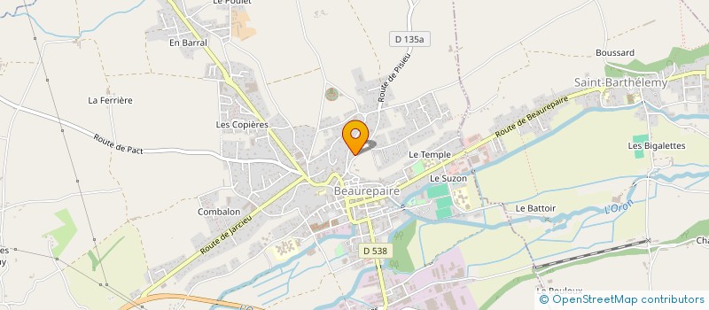 localisation de l'entreprise MONSIEUR BRUNO QUEMIN  BEAUREPAIRE