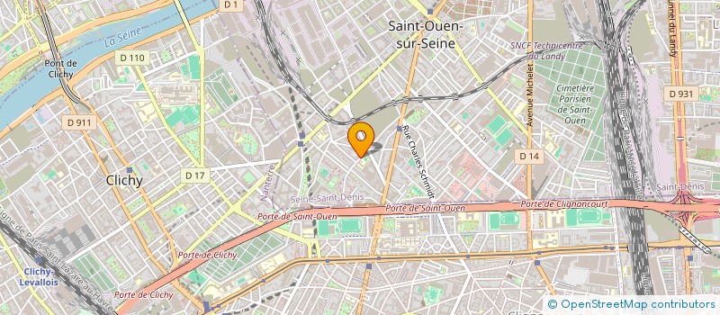 localisation de l'entreprise MONSIEUR BRUNO QUENARD à SAINT-OUEN-SUR-SEINE