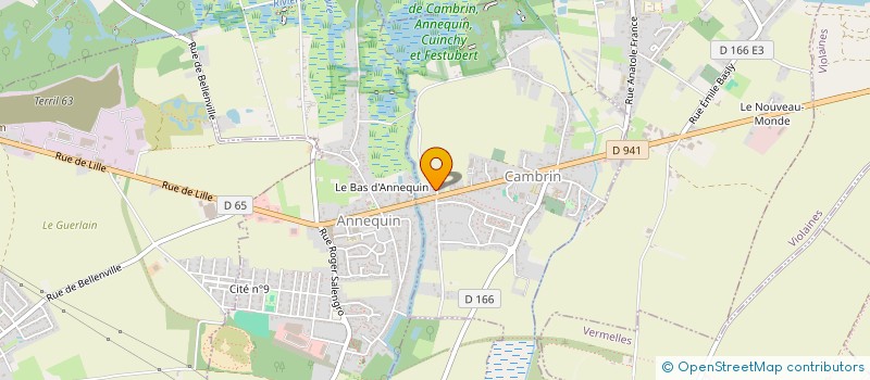 localisation de l'entreprise MONSIEUR BRUNO QUENIART  CAMBRIN