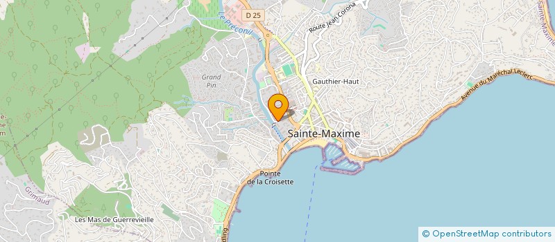 localisation de l'entreprise MONSIEUR BRUNO QUEVILLART à SAINTE-MAXIME
