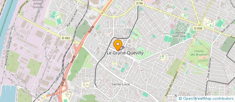 localisation de l'entreprise MONSIEUR BRUNO QUIBEUF à LE GRAND-QUEVILLY