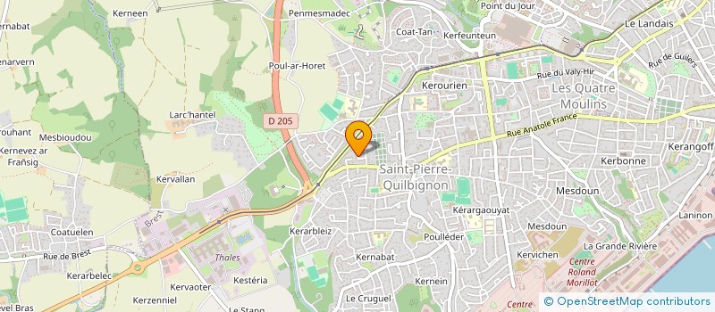 localisation de l'entreprise MONSIEUR BRUNO QUIGUER à BREST