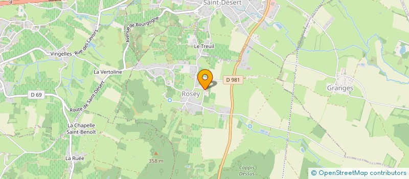 localisation de l'entreprise MONSIEUR BRUNO RABUT  MESSEY-SUR-GROSNE