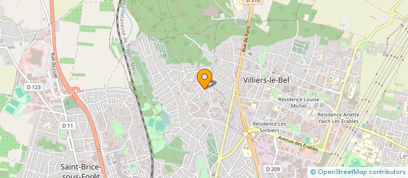 localisation de l'entreprise MONSIEUR BRUNO RACINE à SARCELLES