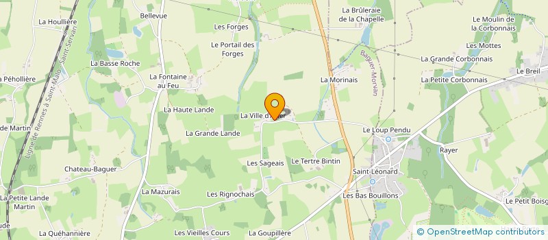 localisation de l'entreprise MONSIEUR BRUNO RAULT à BAGUER-MORVAN