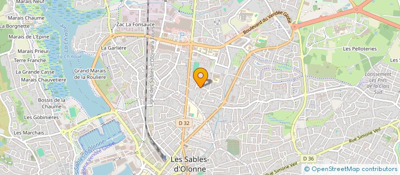 localisation de l'entreprise MONSIEUR BRUNO RAVARD  LES SABLES-D'OLONNE