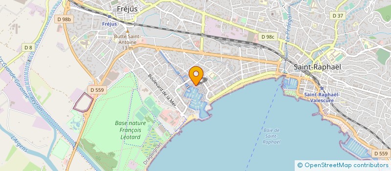 localisation de l'entreprise MONSIEUR BRUNO RAVOUX à FREJUS