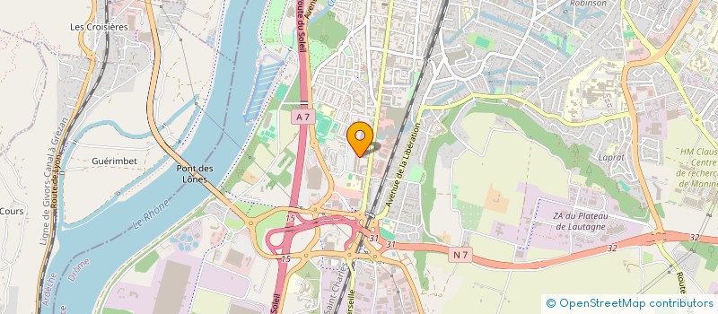 localisation de l'entreprise MONSIEUR BRUNO RAZZANTI  VALENCE