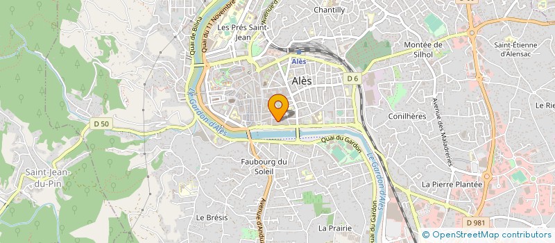 localisation de l'entreprise MONSIEUR BRUNO REDARES à ALES