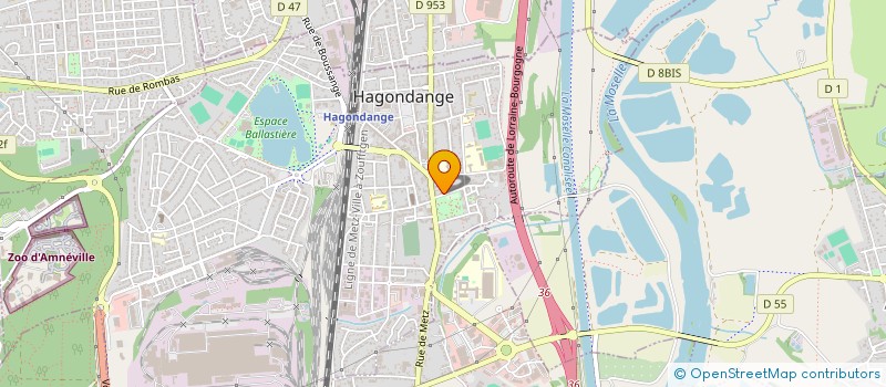 localisation de l'entreprise MONSIEUR BRUNO REICHLING  HAGONDANGE