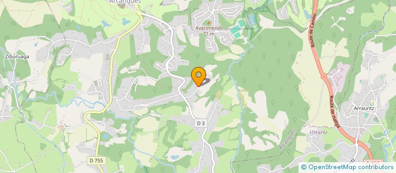 localisation de l'entreprise MONSIEUR BRUNO RENARD  ARCANGUES